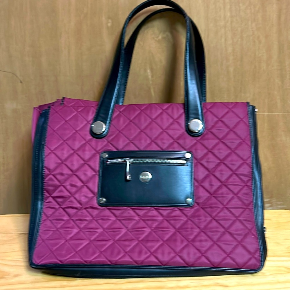 Knomo - Marina Laptop Bag/Tote - Black Cherry🍒